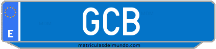 Matrícula de taxi GCB