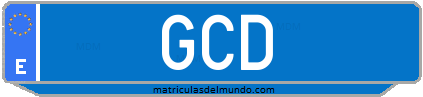 Matrícula de taxi GCD