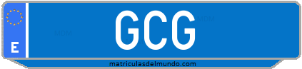 Matrícula de taxi GCG