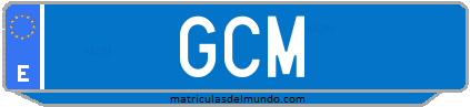 Matrícula de taxi GCM