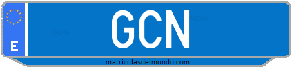 Matrícula de taxi GCN