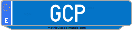 Matrícula de taxi GCP