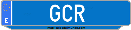 Matrícula de taxi GCR