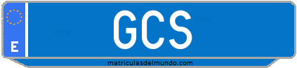 Matrícula de taxi GCS