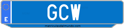 Matrícula de taxi GCW