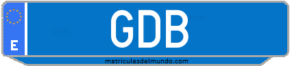 Matrícula de taxi GDB