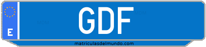 Matrícula de taxi GDF