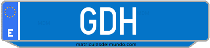 Matrícula de taxi GDH