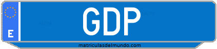 Matrícula de taxi GDP