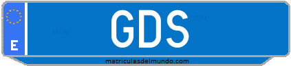 Matrícula de taxi GDS