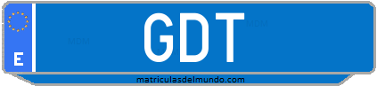 Matrícula de taxi GDT