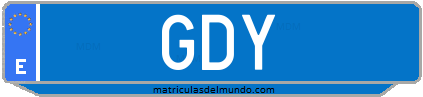 Matrícula de taxi GDY