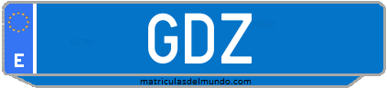 Matrícula de taxi GDZ