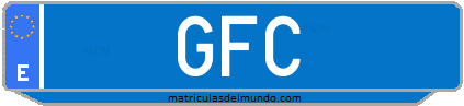 Matrícula de taxi GFC