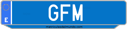 Matrícula de taxi GFM