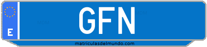 Matrícula de taxi GFN