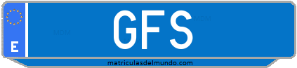 Matrícula de taxi GFS
