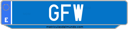 Matrícula de taxi GFW