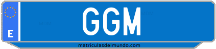 Matrícula de taxi GGM