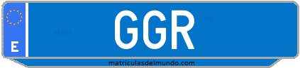 Matrícula de taxi GGR