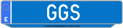 Matrícula de taxi GGS