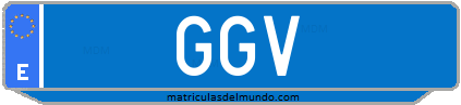 Matrícula de taxi GGV