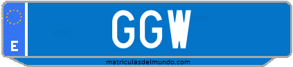 Matrícula de taxi GGW