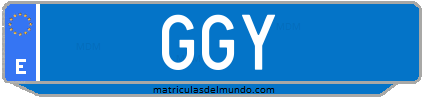 Matrícula de taxi GGY