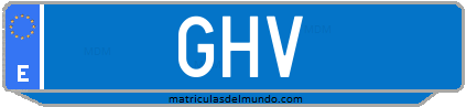 Matrícula de taxi GHV