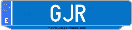 Matrícula de taxi GJR