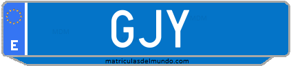 Matrícula de taxi GJY