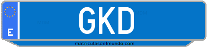 Matrícula de taxi GKD