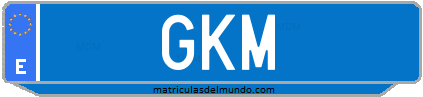 Matrícula de taxi GKM