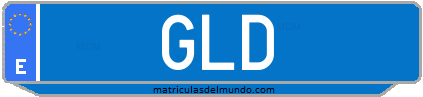 Matrícula de taxi GLD