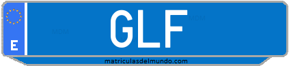 Matrícula de taxi GLF