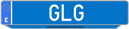 Matrícula de taxi GLG