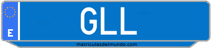 Matrícula de taxi GLL