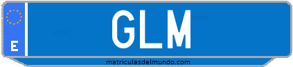 Matrícula de taxi GLM