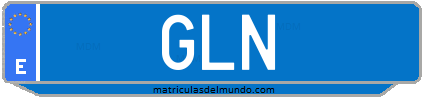 Matrícula de taxi GLN