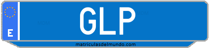 Matrícula de taxi GLP