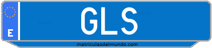 Matrícula de taxi GLS