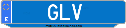 Matrícula de taxi GLV