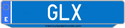 Matrícula de taxi GLX