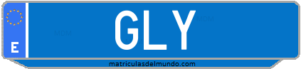 Matrícula de taxi GLY