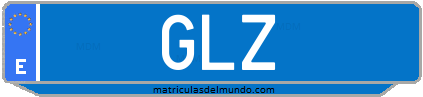 Matrícula de taxi GLZ