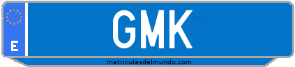 Matrícula de taxi GMK