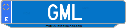 Matrícula de taxi GML