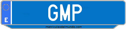 Matrícula de taxi GMP