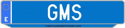 Matrícula de taxi GMS