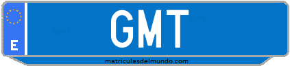 Matrícula de taxi GMT